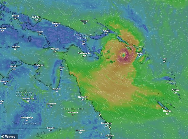 A low-pressure system forming off the coast of Queensland is likely to develop into a cyclone