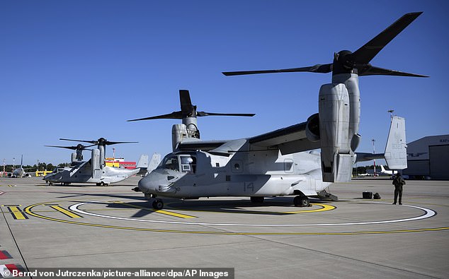 A V-22 Osprey with eight airmen on board crashed off a Japanese island last week, killing everyone on board.  The crash is under investigation by the Pentagon