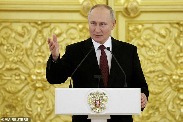 Vladimir Putin, who has been in power since 1999, announced his candidacy for the elections this week (file image)