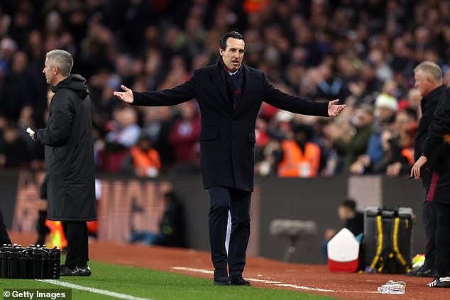 Unai Emery felt VAR was 'too much' involved in Aston Villa's draw against Sheffield United