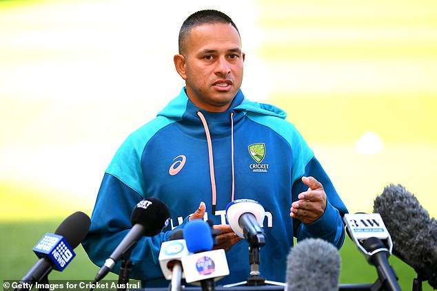 Khawaja hit back at the International Cricket Council (pictured) on Friday when he accused the governing body of applying a double standard at his planned protest in Perth.