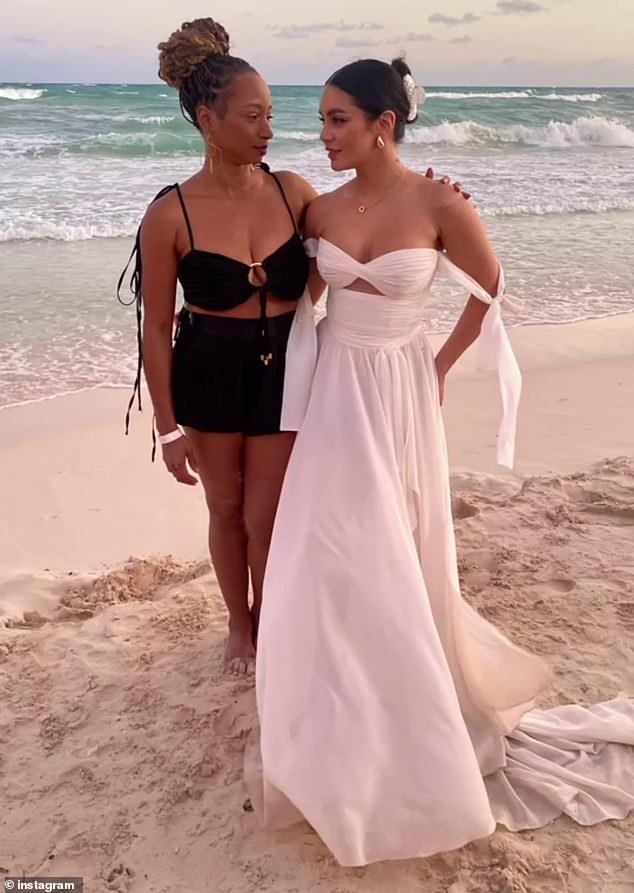 Vanessa Hudgens, 34, said “I do” to MLB player Cole Tucker, in Tulum, Mexico on December 2, and reunited with High School Musical co-stars Monique Coleman, 43, and Lucas Grabeel, 39, on the big day