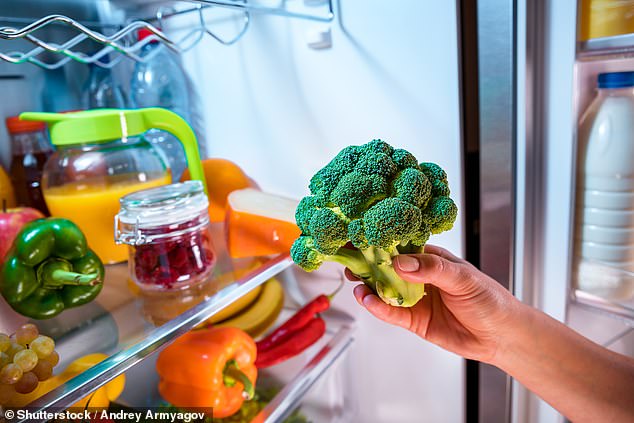 Britain has the highest fruit and vegetable consumption in the world, with a third of adults consuming five or more portions a day.  About 33% meet the nutrition target, which has been shown to reduce the risk of heart disease, stroke and some cancers (stock photo)