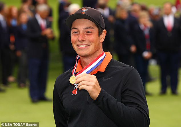 He turned professional as the world's No. 1 amateur after winning the low amateur honors at the Masters and US Open (pictured at the 2019 US Open)