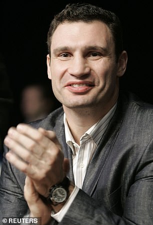 Vitaly Klitchko attends the World Boxing Council (WBC) heavyweight world title fight between Russia's Oleg Maskaev and Uganda's Peter Okhello in Moscow on December 10, 2006