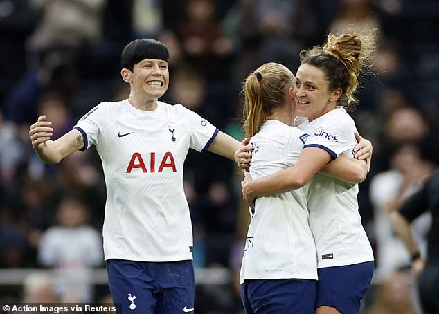 Tottenham went on to win the home leg and make history with a debut WSL win against Arsenal