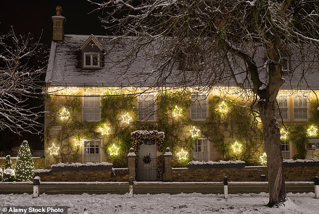 Tasteful: Forget inflatable Santas and opt for sophisticated, soothing colors if you're looking to sell a property this Christmas