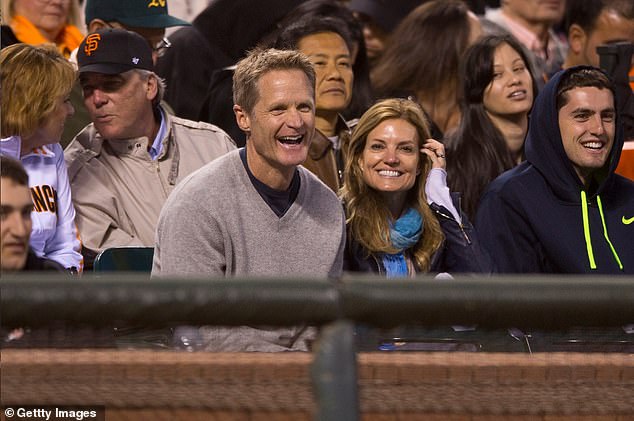 Kerr's wife Margot (L) told him to 'relax', stop 'tossing and turning, just go to sleep' after a loss