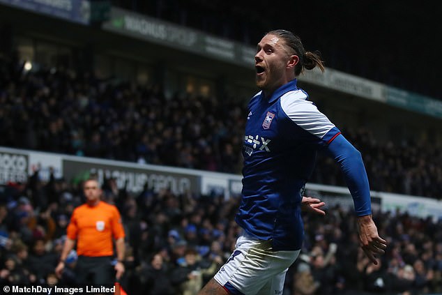 Football fans have praised Ipswich Town striker Wes Burns for his incredible goal against Coventry City