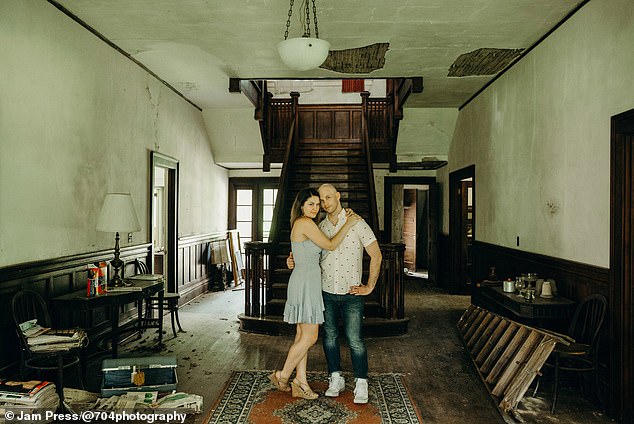 When Trey and Abby Brothers first saw their dilapidated and abandoned brick mansion in North Carolina, they knew it was their forever home.