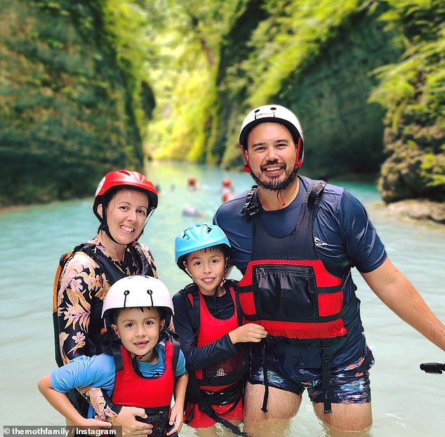 Jimmy Mitchell, wife Pauline and their sons Riley and Liam have been traveling through Southeast Asia for ten months.  The couple decided to move abroad after Australia became 'unaffordable' for them