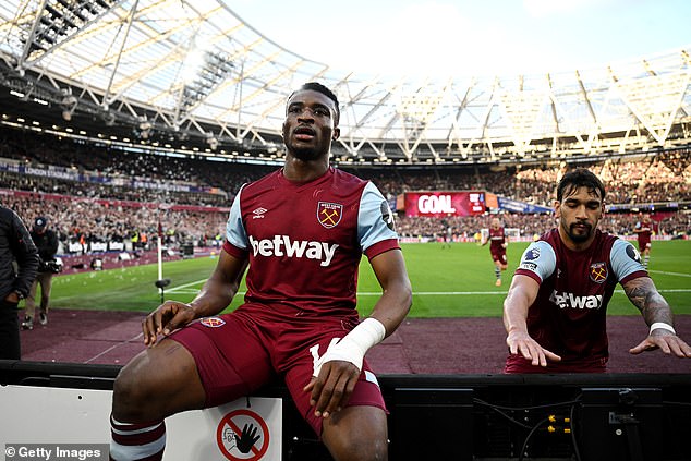 Mohammed Kudus scored twice in the first half as West Ham won 3-0 against Wolves on Sunday