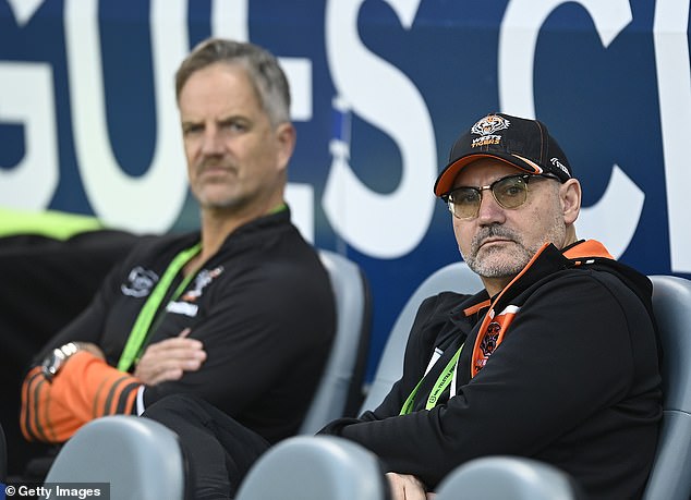 Wests Tigers CEO Justin Pascoe (pictured left) has resigned while chairman Lee Hagipantelis and the entire Wests Tigers board have been voted out