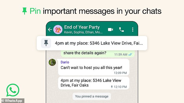 Your thumb can finally take a break thanks to WhatsApp's latest feature.  The messaging app now lets you pin important messages to the top of WhatsApp chats