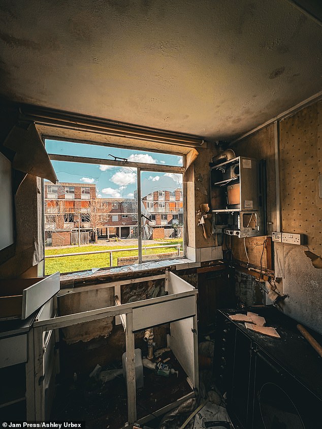 An urban explorer has discovered an abandoned residential area with 170 homes