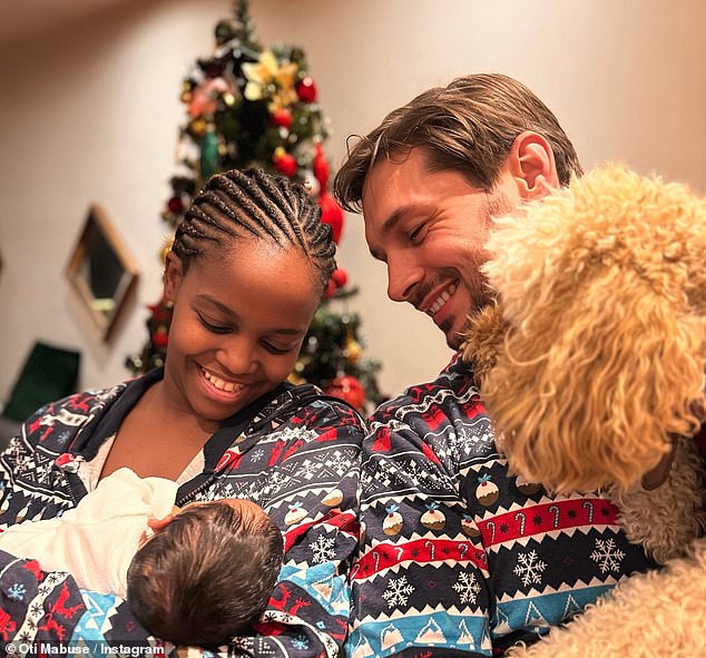 The couple revealed that their first child had arrived on Christmas Day when they shared this sweet photo of their daughter on Instagram