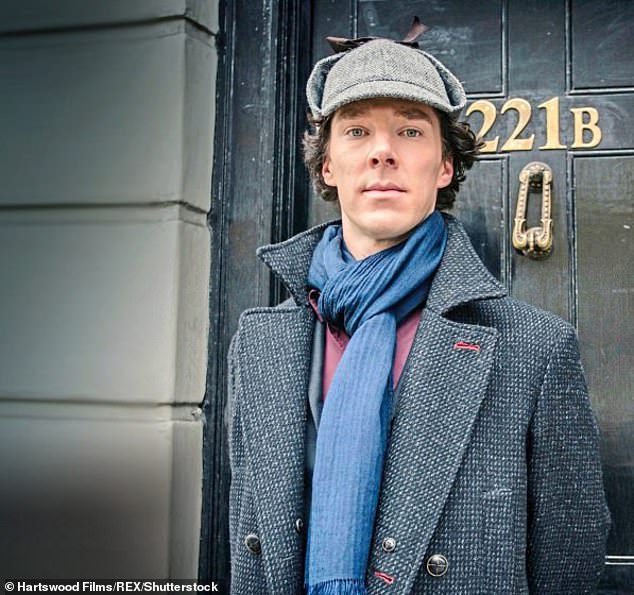 But the author behind Sherlock Holmes – Sir Arthur Conan Doyle – secretly despised his famous creation, according to leading historian Lucy Worsley.  Pictured: Benedict Cumberbatch as Sherlock in the BBC series