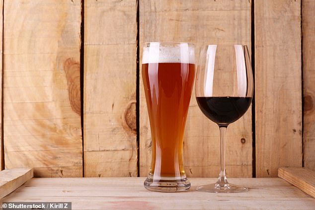 Many people claim that they feel the effects of red wine or dark drinks more than beer the next day.  This may be because drinks such as brandy, red wine and rum contain a large amount of congeners.