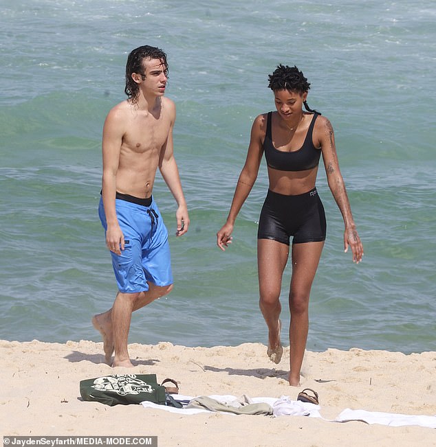 US pop star Willow Smith, 23, all but confirmed her romance with Australian singer Eddie, 22, and Benjamin on Friday when the pair were spotted packing on the PDA at Bronte Beach in Sydney