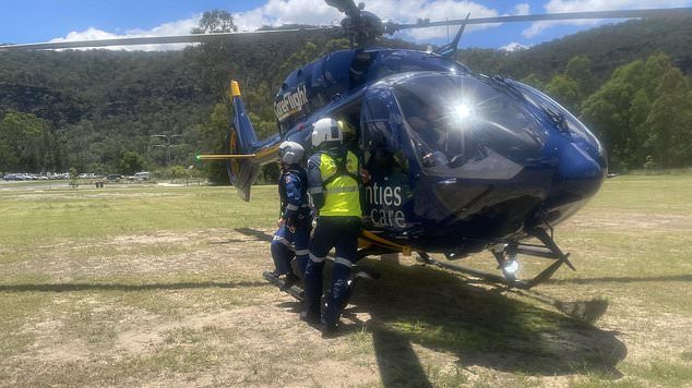 The toddler remains in a stable condition at Westmead Children's Hospital