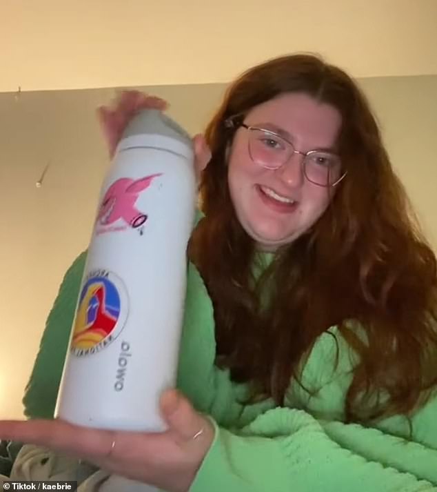 Content creator Kai, 19, has warned people about the dangers of reusable water bottles after she had to go to the emergency room four times when she got sick due to mold in her bottle