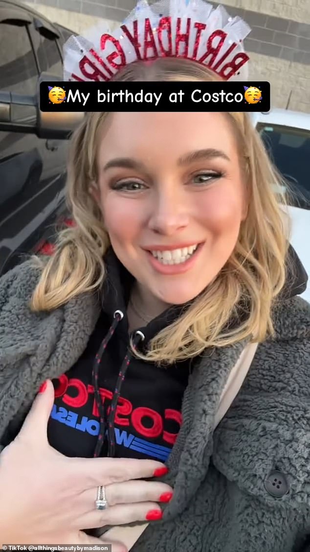 Madison, a content creator from North Carolina, used TikTok to share the occasion with her followers