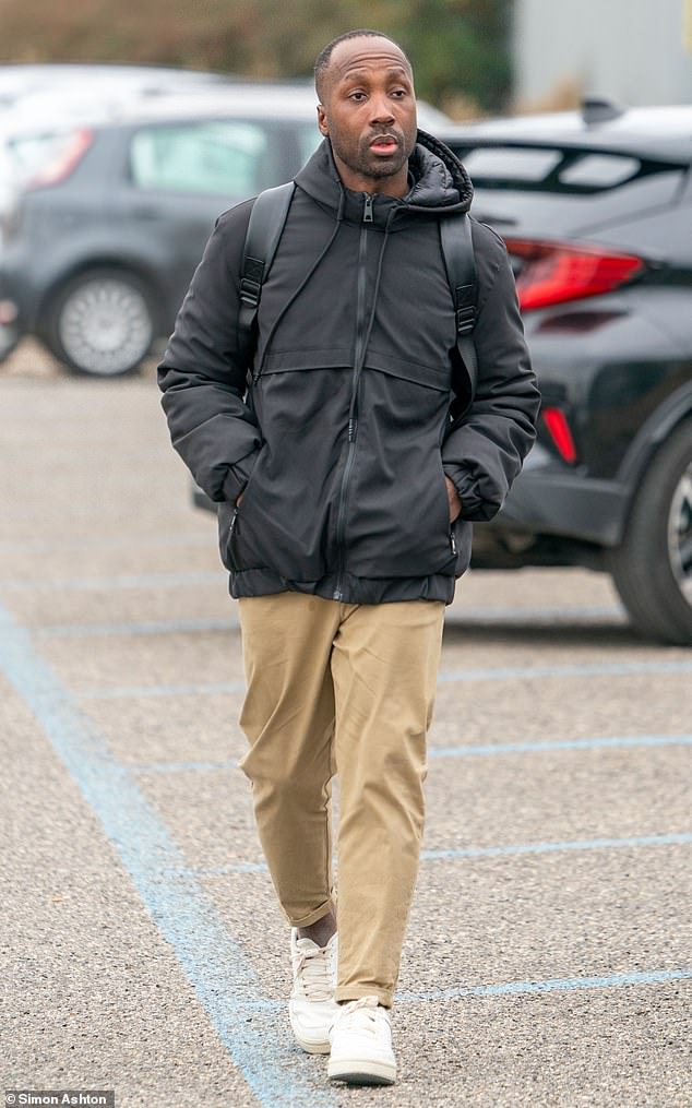 Rudy Guede, 36, (pictured arriving at a hearing on December 10) allegedly attacked his 23-year-old ex-partner in the home they shared, leaving her, he said, 