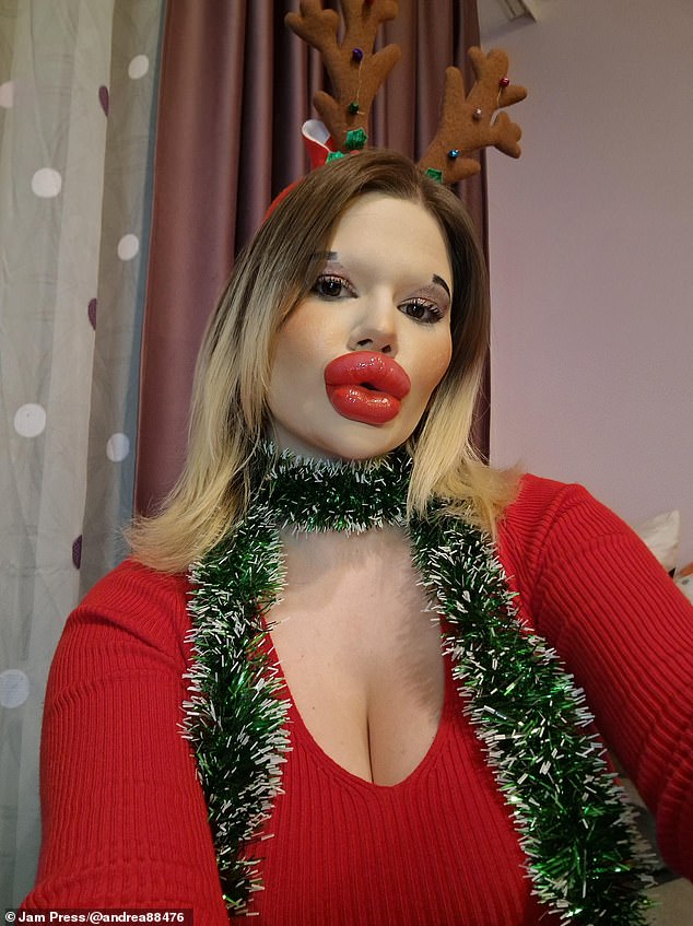 Andrea Ivanova regularly makes headlines for her improved appearance, and last year she auctioned mistletoe kisses for cash in an attempt to fund her expensive habit.