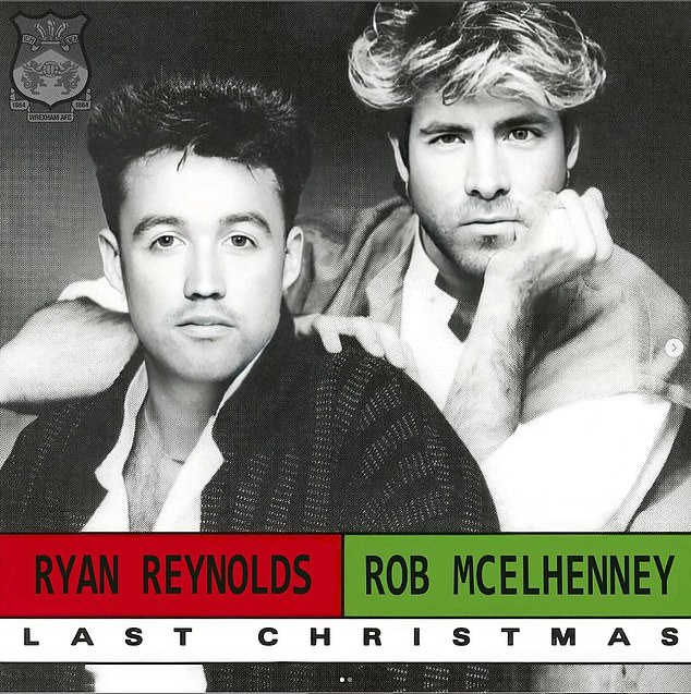 Rob McElhenney (L) and Ryan Reynolds (R) starred in a hilarious parody of the albums of Wham!