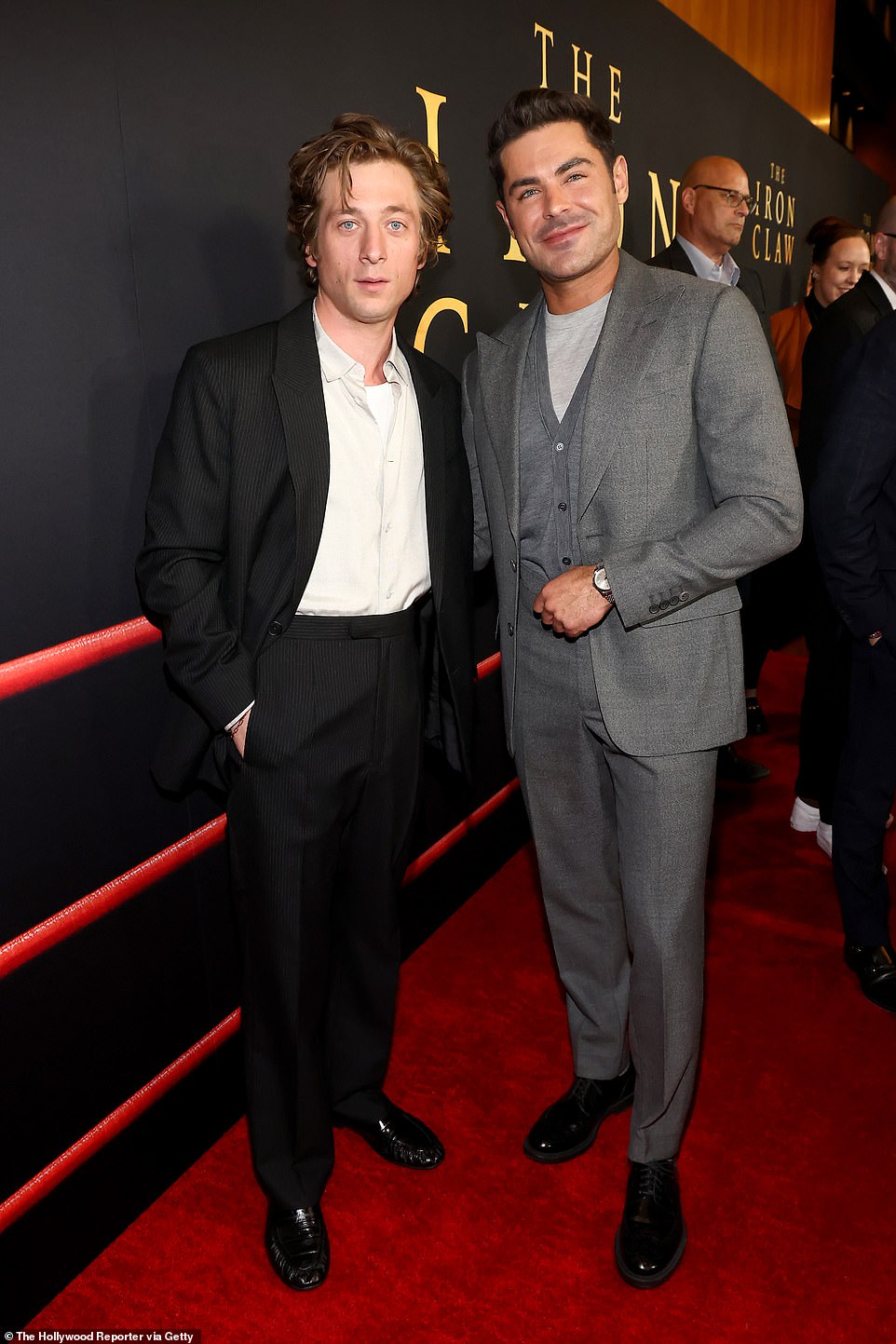 Zac Efron and Jeremy Allen White joined forces for the all-star premiere of their upcoming biopic, The Iron Claw