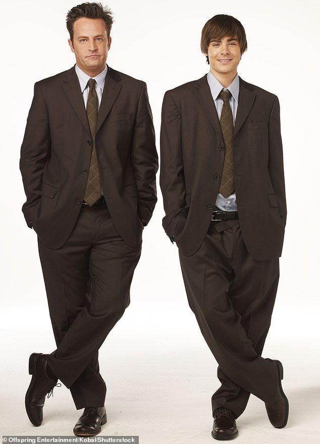 Zac Efron has bared his soul about his old co-star Matthew Perry, with whom he appeared in the 2009 comedy film 17 Again (pictured)