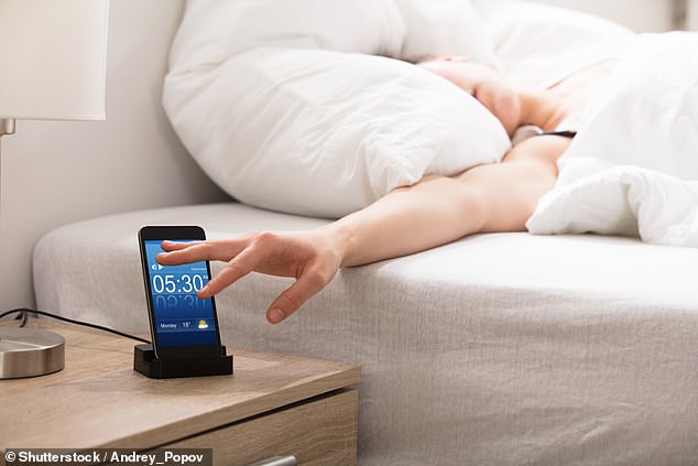 iPhone users have raised concerns about their alarms not going off at the supposed time due to an unknown setting (stock image)