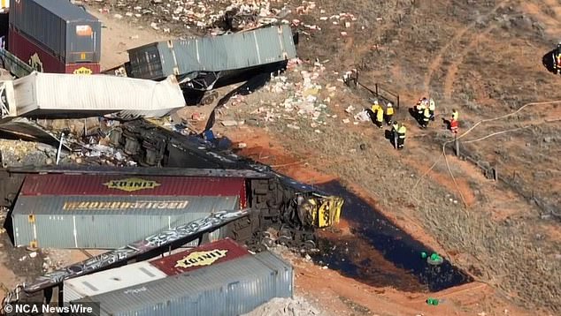 Editorial Supplied Two train drivers die in horror truck accident on Barrier Highway, Bindarrah