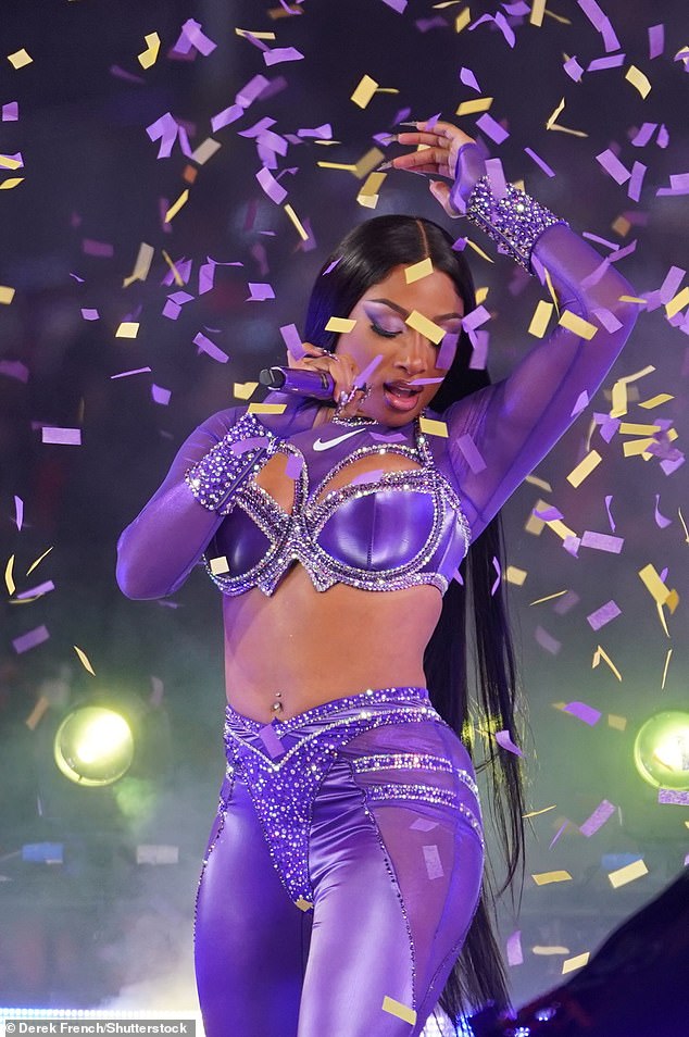 Megan Thee Stallion performed at the Times Square New Year's Even 2024 Celebration in Times Square