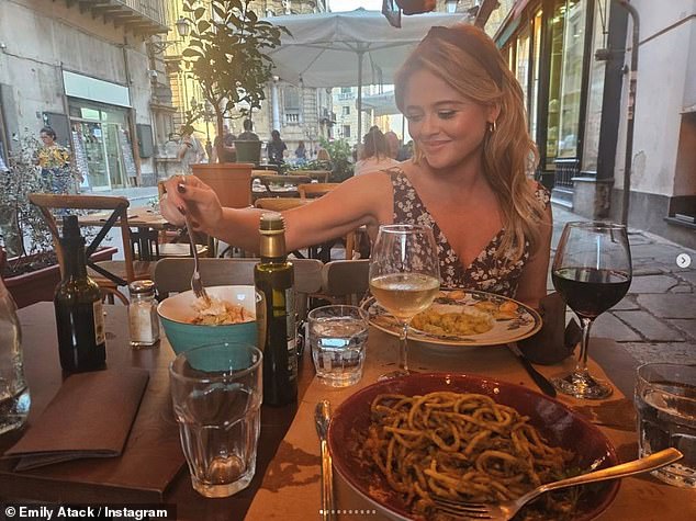 The TV personality suffered a social media blackout after her holiday to Sicily in October when she had just learned the incredible news