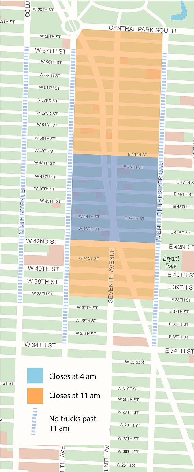 Street closures on New Year's Day begin as early as 4 a.m., with roads closing later at 11 a.m.