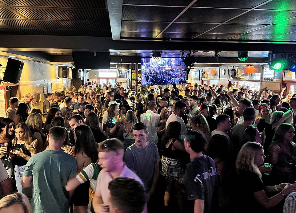 The Tea Gardens Hotel in Bondi Junction was packed with Sydneysiders on Monday morning as New Year's Eve in Dublin was televised in the background as they celebrated the start of 2024