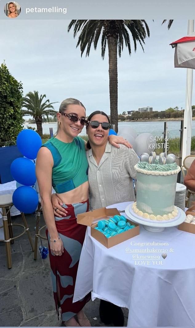 There was love all around as revelers enjoyed sweets at the riverside venue in Kerr's hometown of Perth