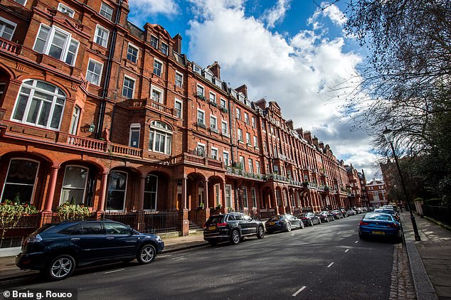 The apartment is located in Cadogan Square and is reportedly worth £3.85 million