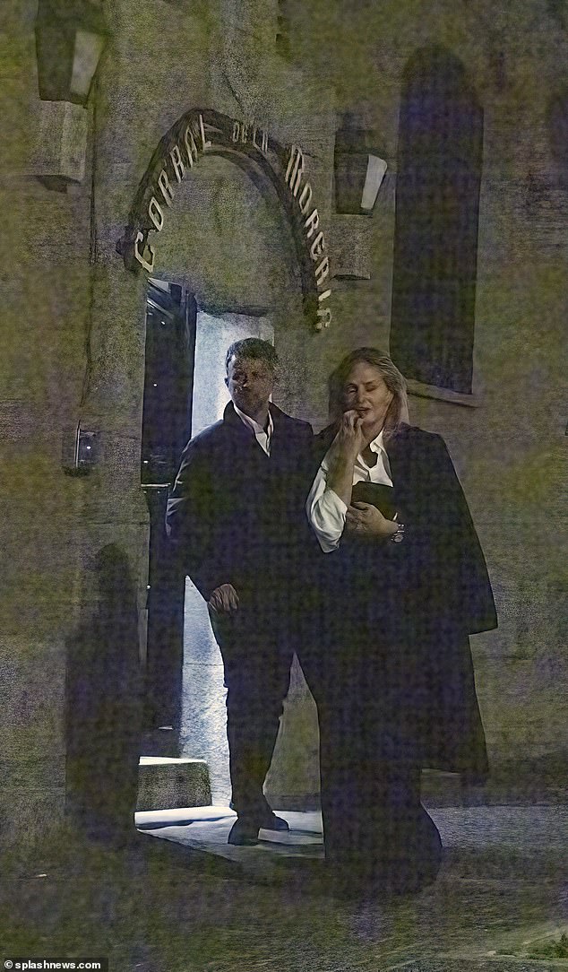 The pair appeared to be on their way to a flamenco show at the Corral de la Morería in Madrid.  They are photographed outside the location around 1am.  The magazine claimed the pair remained seated at their table, which was flanked by two of the Danish prince's bodyguards, while other customers left, waiters finished their shifts and the lights were switched off.