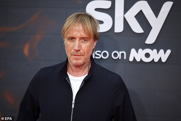 Welsh actor Rhys Ifans poses at the UK premiere of the TV series 'House of the Dragon' at Odeon Luxe Leicester Square and Cineworld in London on August 15, 2022