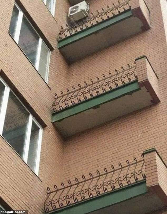 The balconies of this building may be extremely aesthetically pleasing, but the fact that they are completely inaccessible makes them somewhat pointless