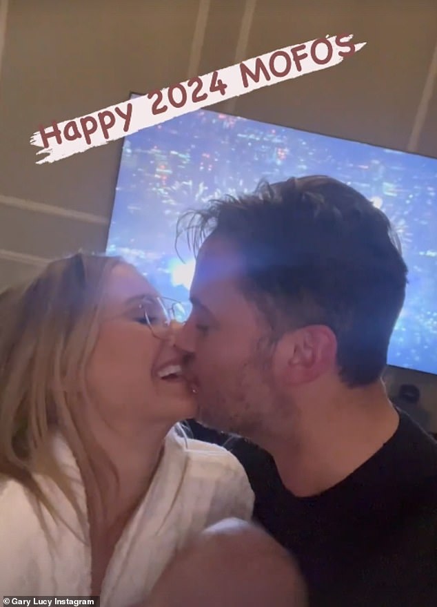 Former Hollyoaks actor Gary, 42, took to his Instagram Stories on Sunday to post a video with Laura, 34, and their baby as he passionately kissed the Love Island star on the lips