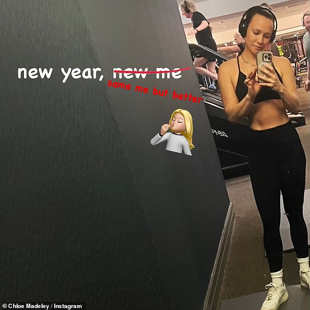 After her interview, she took to Instagram to celebrate the new year with one of her signature gym selfies and confessed that she was ready to move on after her tough year.