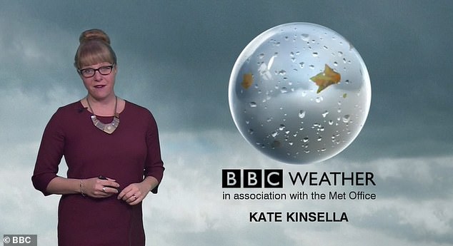 BBC weather presenter Kate Kinsella