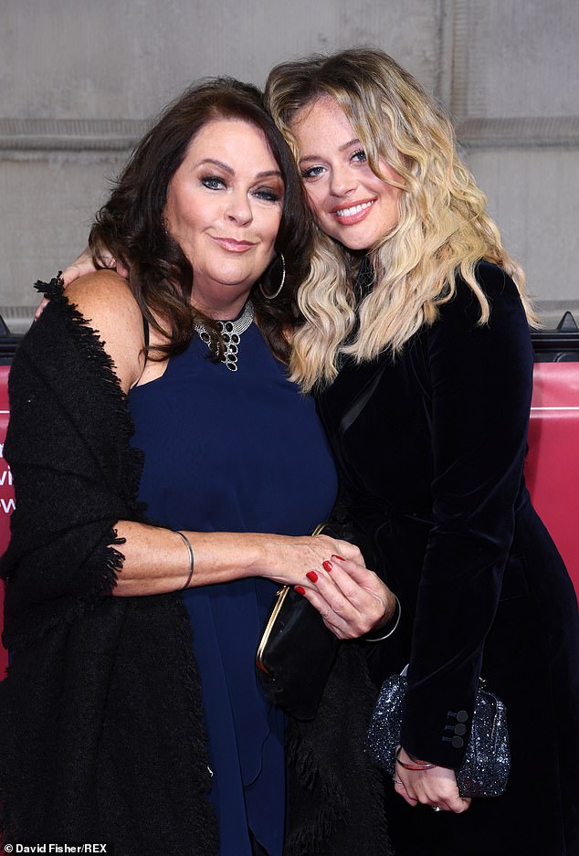 The Inbetweeners star's mother Kate, 65, who is also an actress, has shared her joy at her daughter's unexpected news (pictured together in 2018)