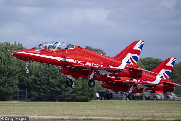 A government minister said that the Red Arrows were subject to 