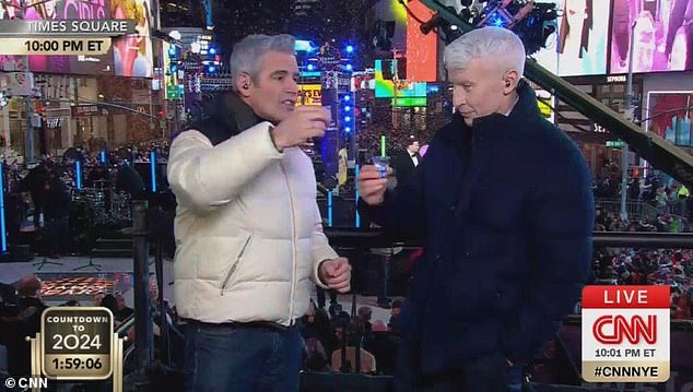 Cohen and Cooper previously had a chance during the New Year's Eve show on CNN