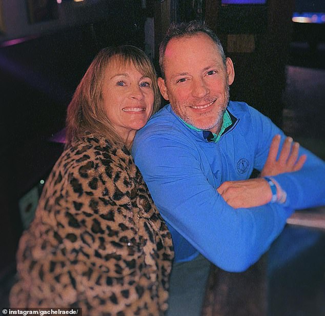 The two sisters share images of their parents' journey to find their way back to each other after their divorce a decade ago.  Pictured are Julie and Scott, both 54