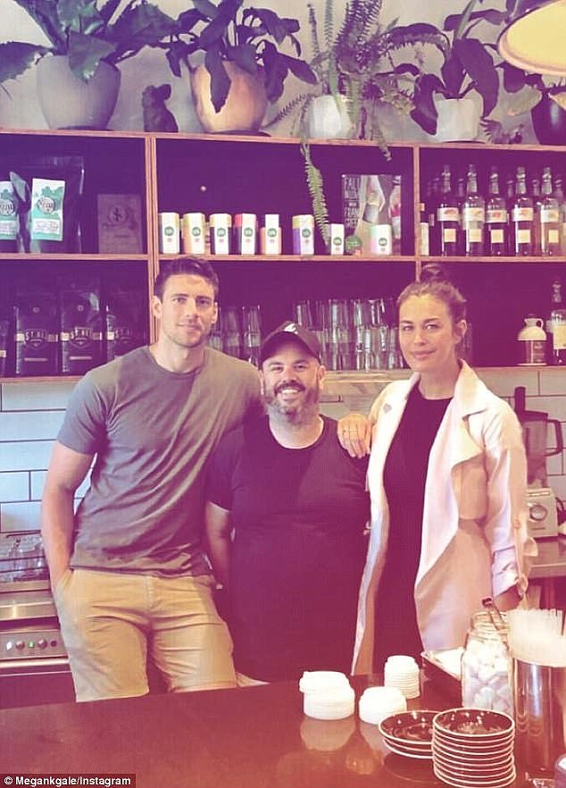 It comes just months after the venue was closed indefinitely after being damaged by a major fire in July.  Pictured Megan and Shaun with Dave Stewart (center)